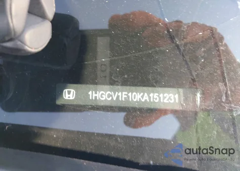 2019 Honda Accord Lx z USA, uszkodzony, nr VIN 1HGCV1F10KA151231